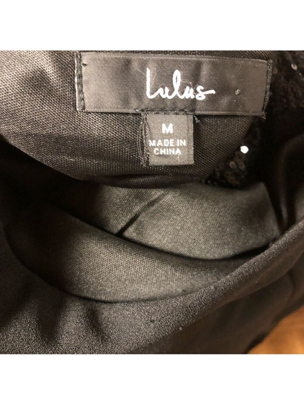 Lulus Elegant Black One-Shoulder Jumpsuit with sequins. - Picture 5 of 6